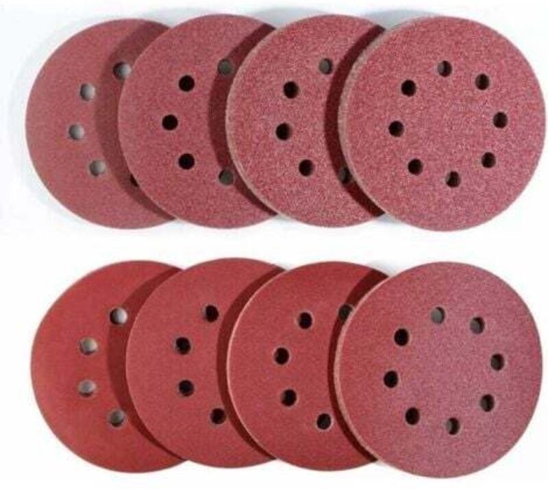 80-teiliges Schleifscheiben-Set für Exzenterschleifer (Ø 125 mm), 10 x Körnung 40/60/80/120/180/240/320/400