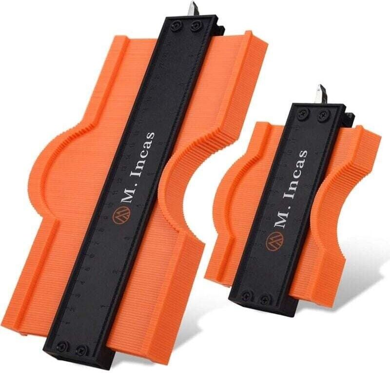 Jauge de Contour avec Serrure 10 et 5 Pouces Outil de Mesure pour Angles et Bords Menuiserie Bricolage
