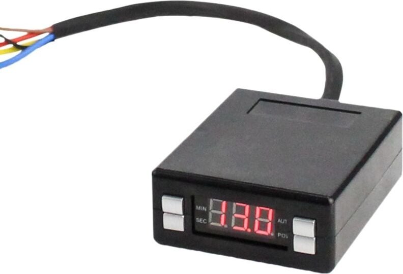 Tlily - Auto Turbo Timer Programmierbare Box Style Digitale LED-Anzeige ZeitverzöGerung KüHlgebläSe zum Schutz der Motor...
