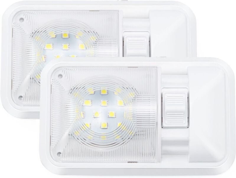 BEBUSINGOTO STÜCKE 12 V LED-Innenbeleuchtung Auto-Wohnwagenlampe LED-Glühbirne 800 lm natürliches weißes Licht mit Schal...