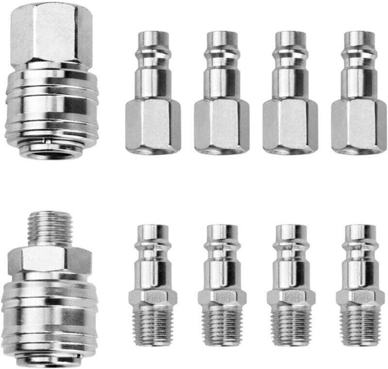1/4-Zoll-BSP-Schnellkupplungsanschluss für Kompressoren, Druckluftschlauch, Stecker/Buchse