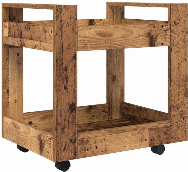 Schreibtischwagen Altholz 60 x 45 x 60 cm Holzwerkstoff vidaXL