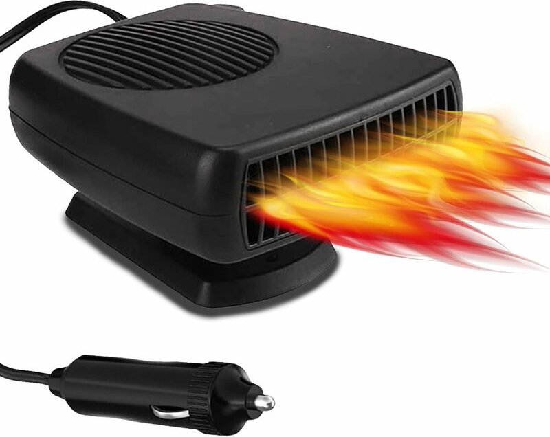 Mumu - 200 w Autoheizung 12 v: Tragbare Auto-Heizlüfter 12 Volt Auto-Heizlüfter Defogger Timer-Schalter Windschutzscheib...