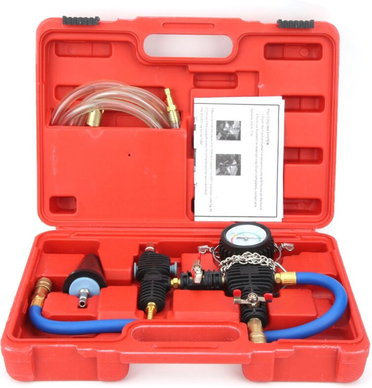 Eosnow Kühlsystem-Vakuumspül- und Kühlmittel-Nachfüllset mit Tragetasche für Auto-SUV-Van-Kühler