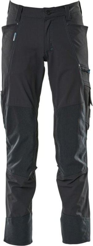 Mascot - Bundhose advanced wasserabweisend mit Knietaschen 17179, Gr. 47L schwarzblau