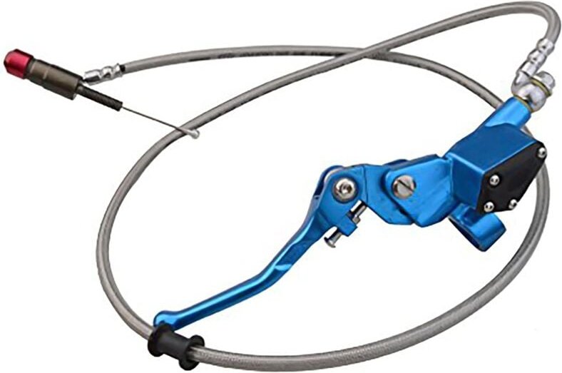 Blaues 7/8'' Kupplungskit und Ersatzschlauch für Bremshebel, Motorrad, Quad, SSV 125cc 250cc Vertikalmotor, Offroad-Scoo...