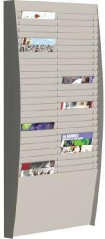 Wand-Sortiertafel v 50F A4V2X25.02 din A4 grau - Paperflow