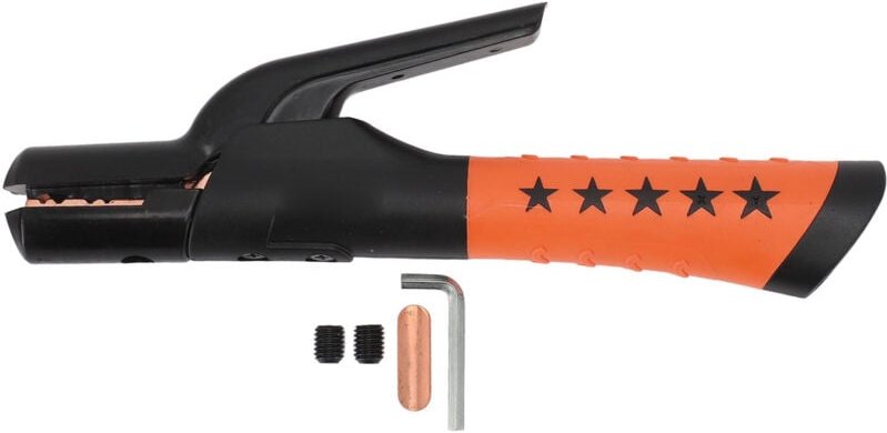 Schweißelektrodenhalter, Hocheffiziente 800-A-Schweißelektrodenklemme, Isolierter Griff für Bauanwendungen.