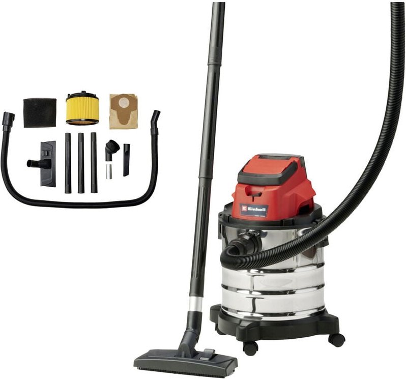 Akku-Nass-Trockensauger tc-vc 18/20 Li S-Solo Power X-Change (Li-Ion, 18V, Edelstahlbehälter 20 l, Blasanschluss, inkl. ...