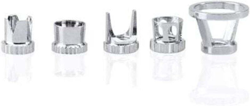 Set mit 5 universellen Airbrush-Nadelkappen für verschiedene Sprüheffekte