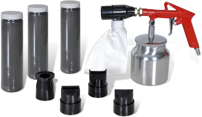 Druckluft Sandstrahlpistole Sandstrahler Set vidaXL