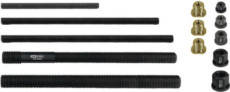 Ks Tools Zugstangen-, Kragenmutter-, Adapter-Satz, 13-tlg