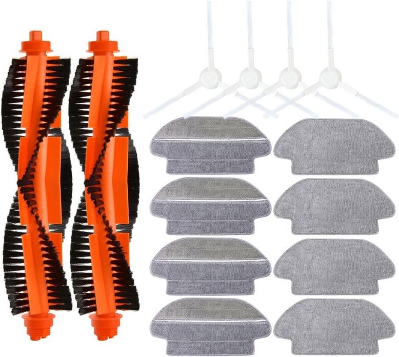 Wichtigsten Seite Pinsel Mopp Tuch für Xiaomi Mijia LDS / STYJ02YM / Conga 3490 Viomi V2 PRO V3 SE Staubsauger Teile