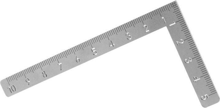 Mini-Quadrat 10 X 5 Cm 90-Grad-Edelstahl-Winkellineal Kleines Drehlineal Holzbearbeitung