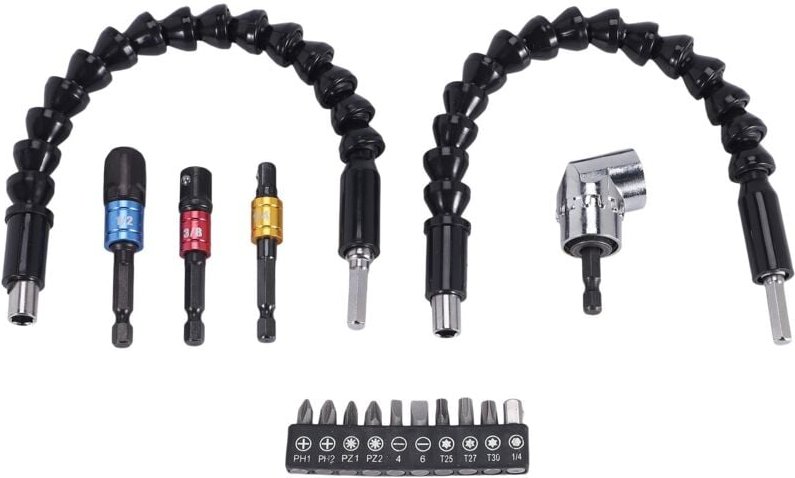 Tlily - Flexible Bohrerverlängerung Sechskantschaft-Steckschlüsselbit-Set