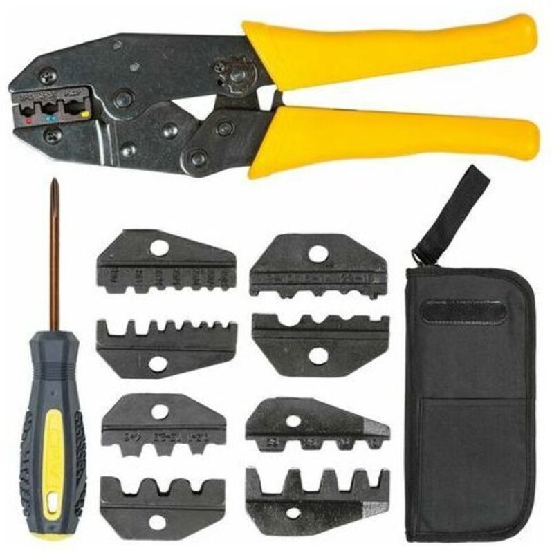 Shining House - in 1 Crimpzange, Elektrikerzange, Ratschenzange – Spitzzange, Crimpzange, Abisolierzange