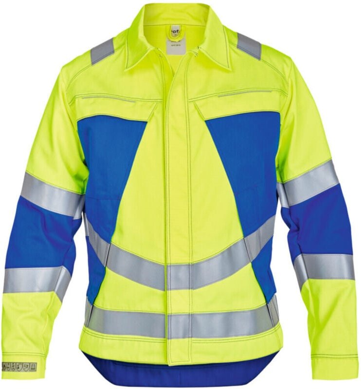 Rofa Multinorm-Jacke VIS-LINE, gelb / kornblau, Konfektionsgröße 60