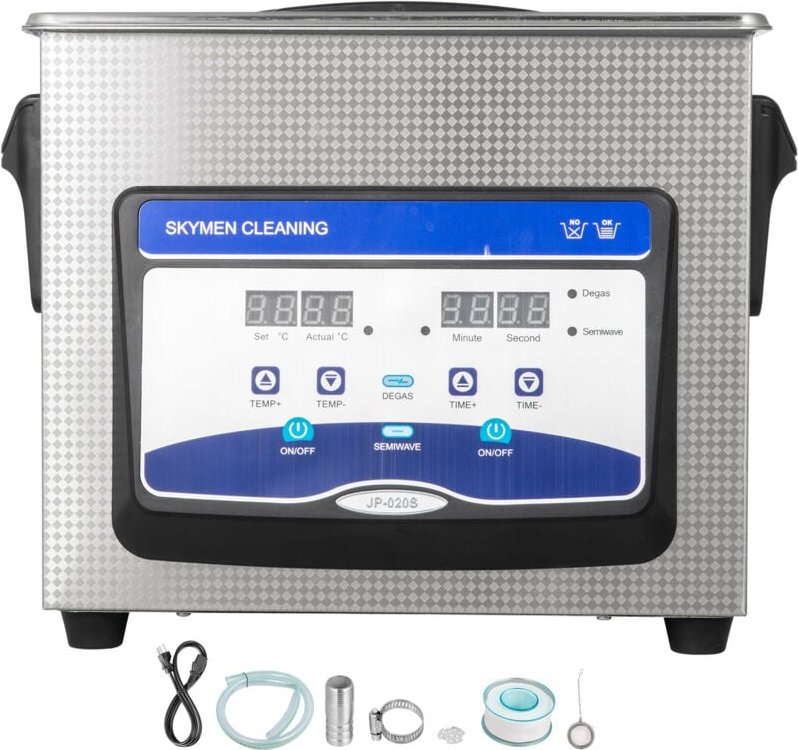 3,2 l digitaler Ultraschallreiniger mit Heizung und Timer, für Schmuck, Uhren, Ringe, Zahngläser - Mophorn