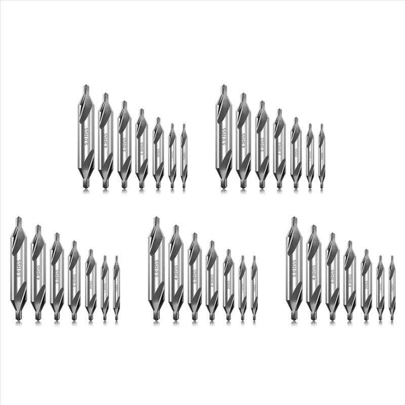 Satz mit 35 60-Grad-Winkel-Zentrierbohrern, Fräswerkzeuge für Metalldrehmaschinen