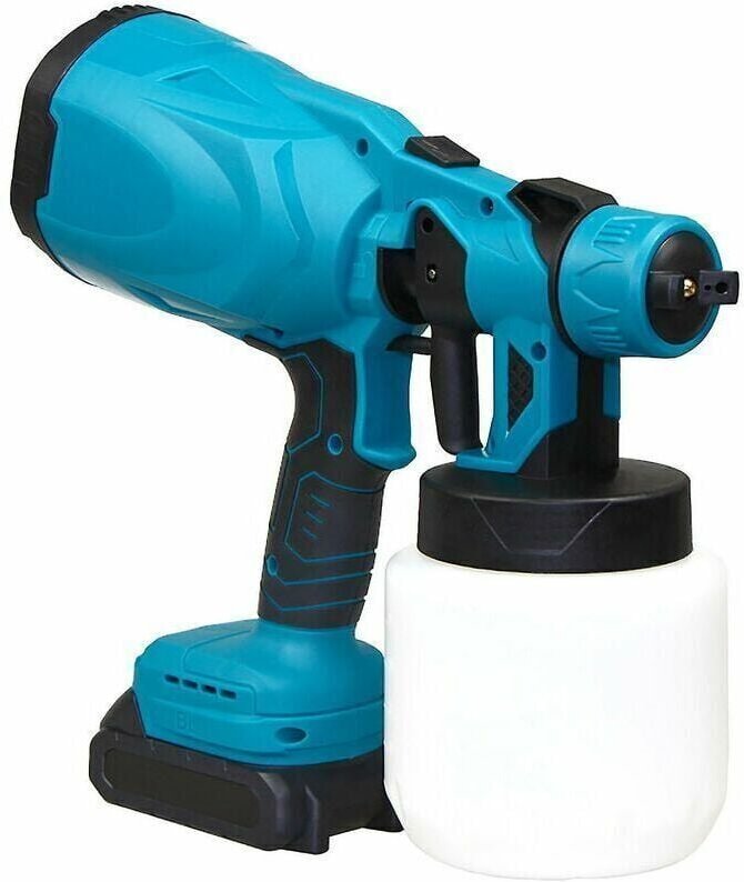 Akku-Farbspritzpistole – für 18 v kabellose Hochdruck-Farbspritzpistole, Airless-Elektrowerkzeug, ohne Batterie - Lablan...