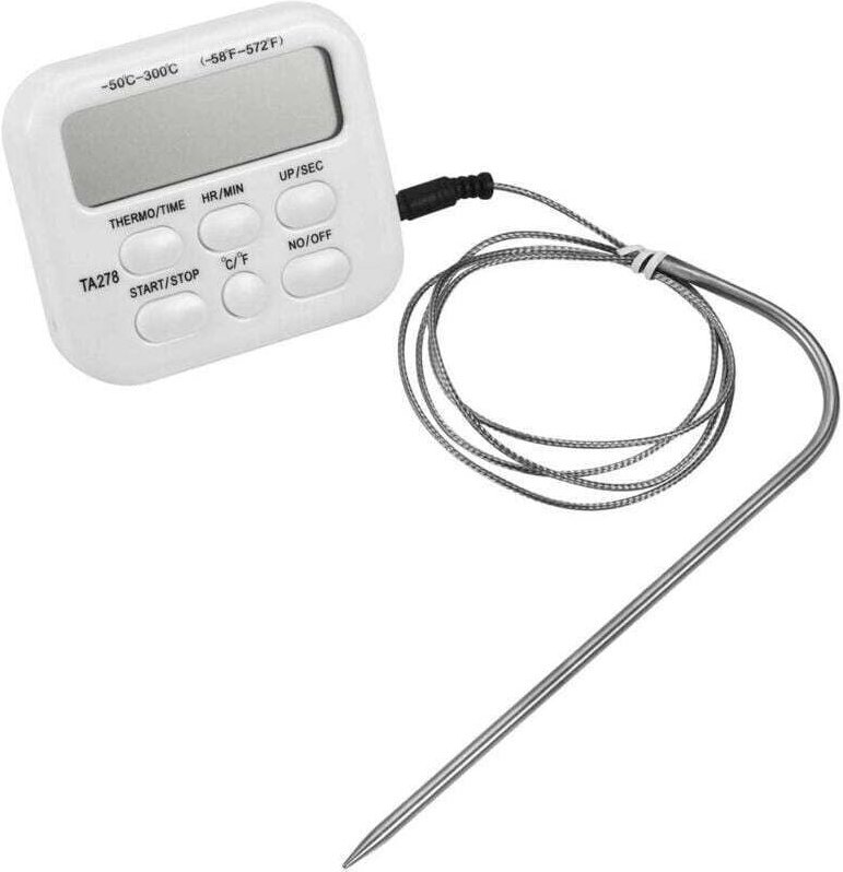 TA278 grand LCD numérique cuisson des aliments fumeur four BBQ thermomètre horloge minuterie avec sonde outils de cuisin...