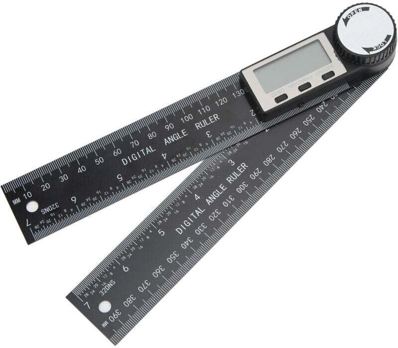 Rapporteur Numérique en Plastique Règle d'Angle Outil de Mesure avec Affichage Digital