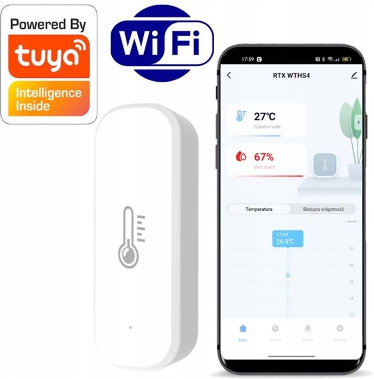 Tuya RTX Eco WiFi Temperatur- und Feuchtigkeitssensor