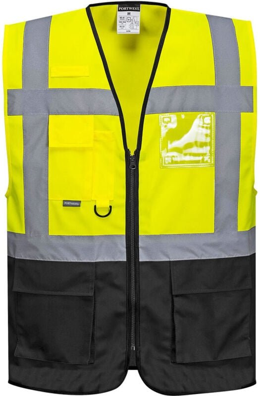 Executive Weste Warschau Gelb/Schwarz 2XL