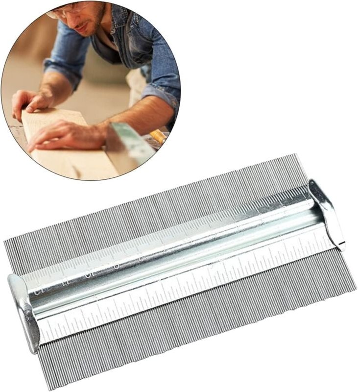 Jauge de contour en métal pour copier avec précision le duplicateur de forme irrégulière, le traçage de bois