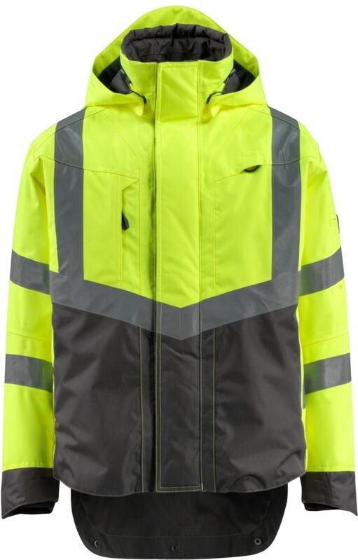 Safe supreme Warnschutz Hard Shell Jacke Harlow 15501-231 Gr. l hi-vis gelb/dunkelanthrazit - Mascot