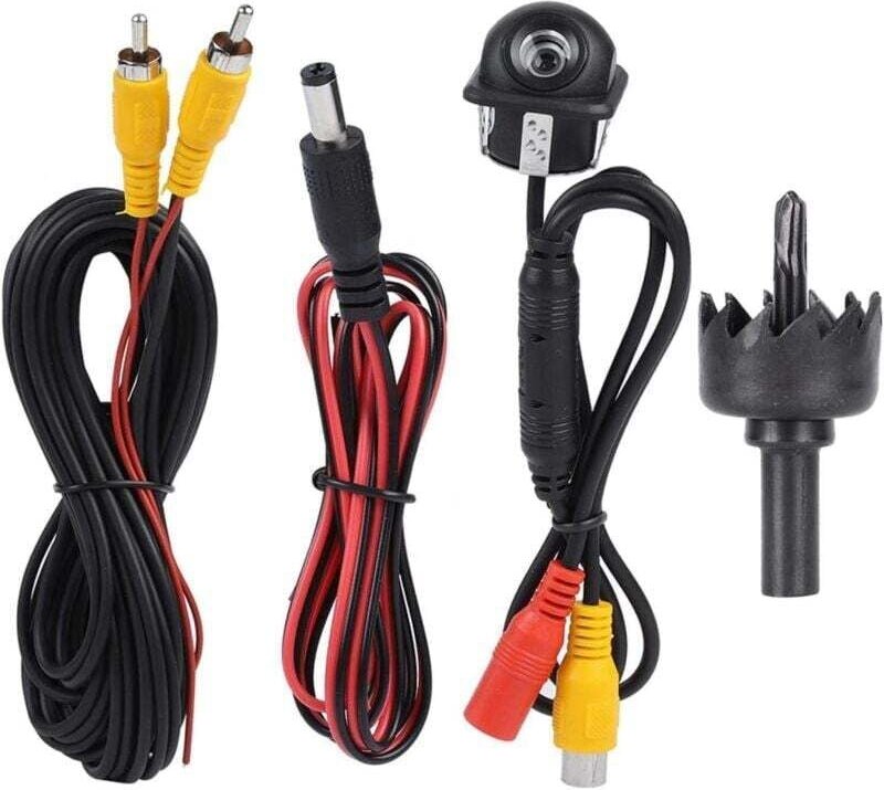 Specchietto retrovisore per auto, telecamera posteriore HD per auto, telecamera di retromarcia, telecamera di parcheggio...