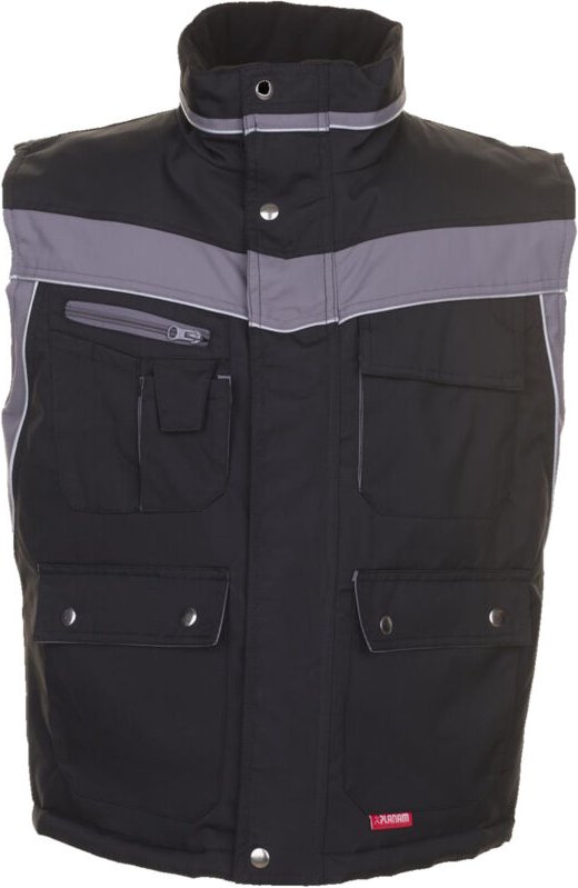 Planam Plaline Winterweste schwarz/zink 4XL