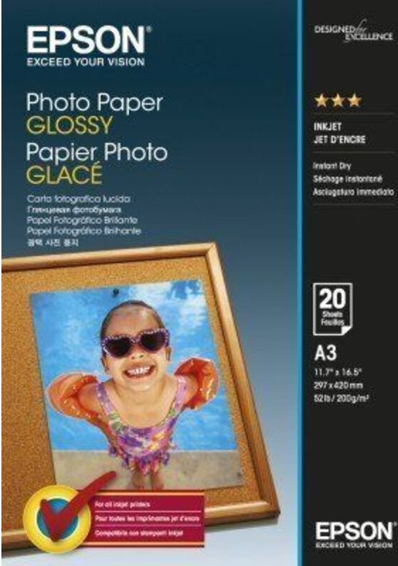 Epson C13S042536 Fotopapier glänzend A3 20 Blatt 200g (C13S042536)