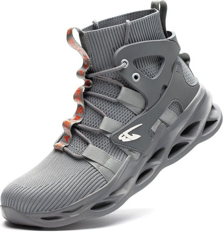 Ugreat - Sicherheitsschuh Herren Damen Leichter High-Top-Sicherheitssneaker S3 Atmungsaktive Arbeitsschuhe Stahlkappe – ...