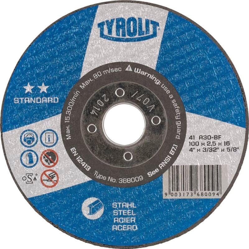 Tyrolit - Trennscheibe gerade Standard 115 x 2,5 mm Form 41