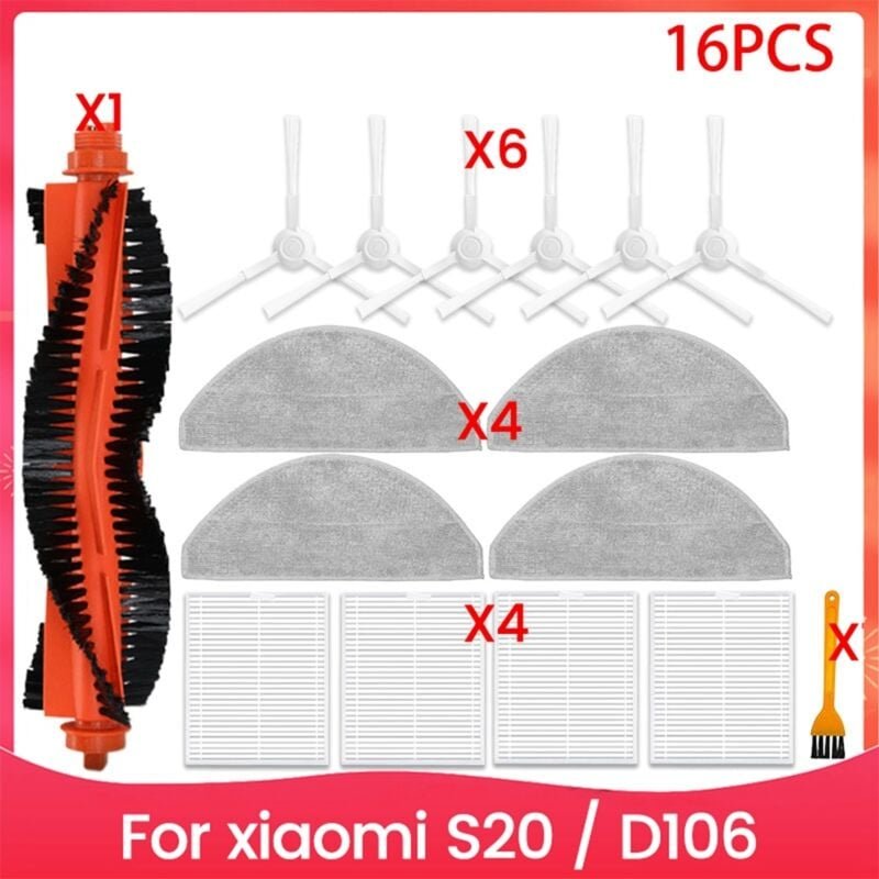 Für Roboterstaubsauger S20/D106 Zubehör Ersatz Ersatzteile