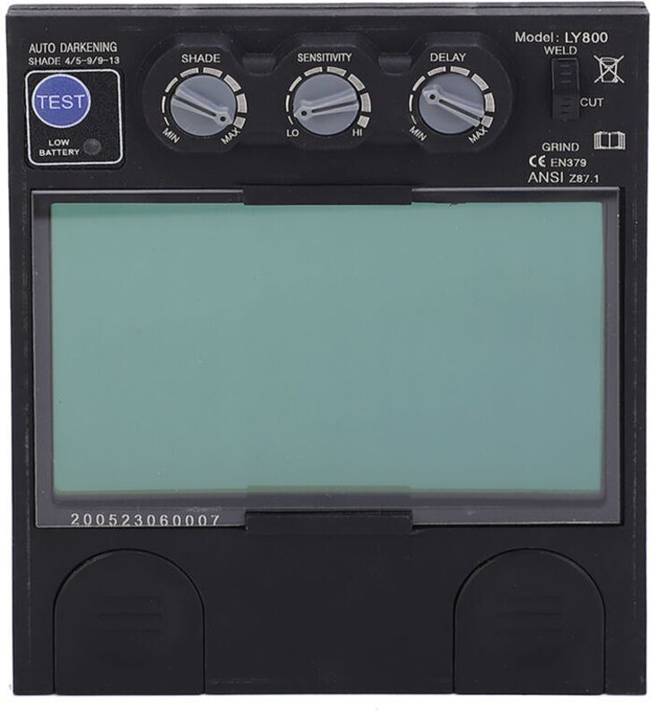 Selbstverdunkelnde Schweißhelmlinse, Schweißhelmteile, klar und weitwinklig, selbstverdunkelnd, Schweißlinse, Helme