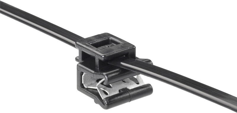 Hellermanntyton - 156-00661 T50ROSEC5A-PA66WD1 Kabelbinder 200 mm 4.60 mm Schwarz Kabelbündelung quer