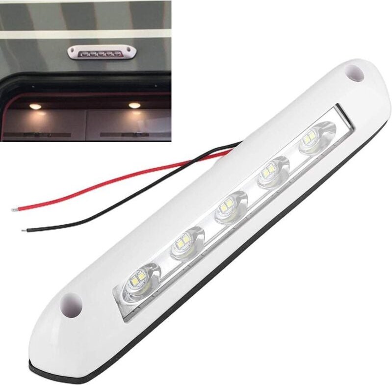 LED-Verandaleuchte für Wohnmobile, Außenleuchte, 12V/24V-Fassung, 8W wasserdichte Markisenleuchte für Lkw, Wohnmobile, A...