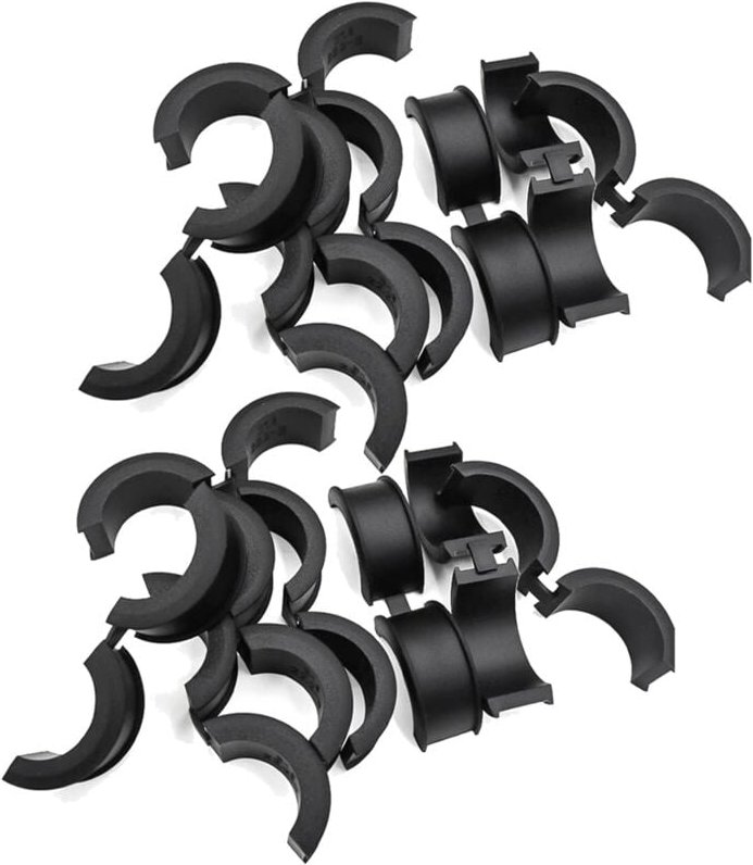 Tlily - 16 Stück Fahrradlenker-Silikondichtung 31,8 Bis 25,4 / 22,2 Lenkerdichtung, Lenkerdichtungsadapter Fahrradteile
