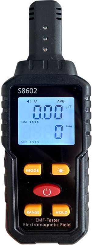 Decdeal - Handheld 3-in-1 digitale Strahlung Dosimeter Elektrische Feld Magnetischen Temperatur Multifunktionaler Detekt...