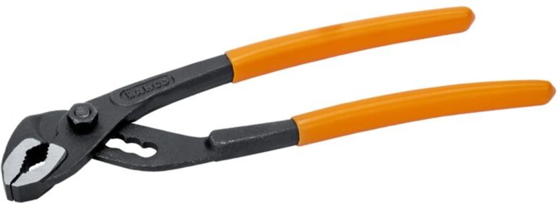 Bahco - Wasserpumpenzange mit Schraubverbindung und PVC-beschichteten Griffen, phosphatiert, 150 mm