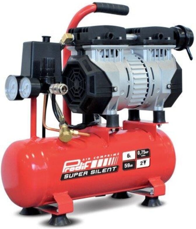 PRODIF 6 l 0,5 PS 6L leiser Werkstattkompressor SIL06J PRODIF