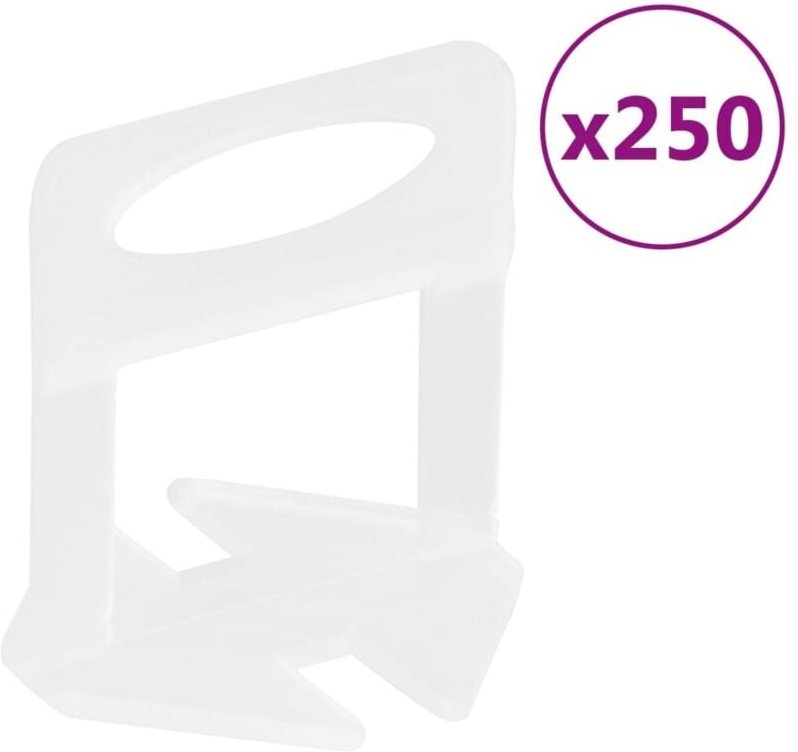Fliesen-Nivellierclips 250 Stk. 1,5 mm vidaXL99758