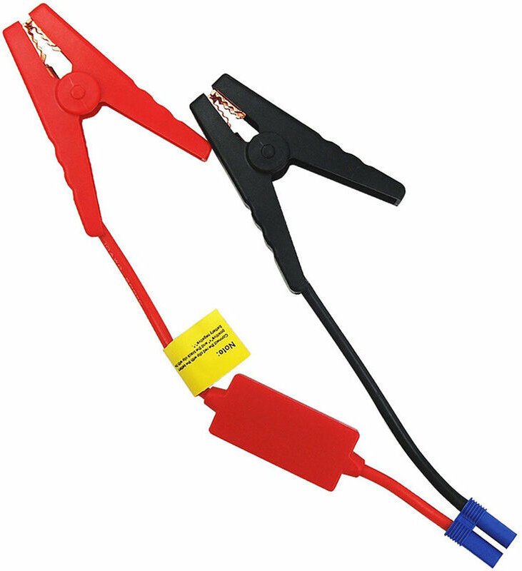 Starthilfekabel mit EC5-Stecker und Klemme, 12V-Auto-Starthilfekabel
