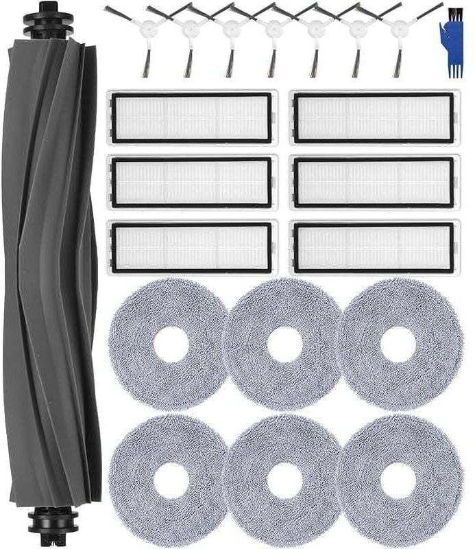 Zubehörset für Dreame L10s Ultra, XU, L10 Ultra Staubsauger, 1 Hauptbürste, 6 HEPA-Filter, 6 Tücher, 7 Seitenbürsten, Pi...