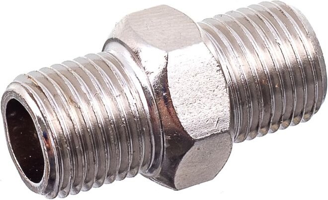 Pneumatischer Nippel Luftverbinder 1/8 Zoll Chrom