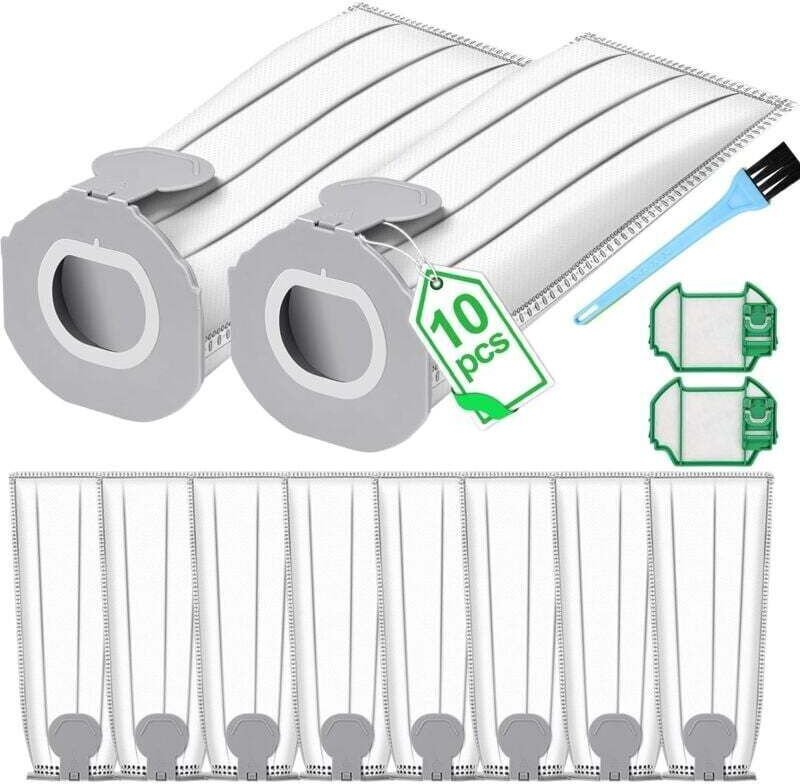 10 Staubsaugerbeutel für Vorwerk Kobold VK7, Ersatz-Staubbeutel für Vorwerk Kobold FP7 Staubsauger, Ersatz-Filterbeutel ...