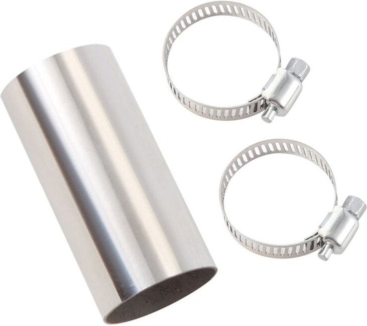 Tlily - 24 Mm Heizungsauspuffrohrverbinder Luftstandheizung Edelstahl-GasentlüFtungsschlauch mit Klemmen für -Heizung