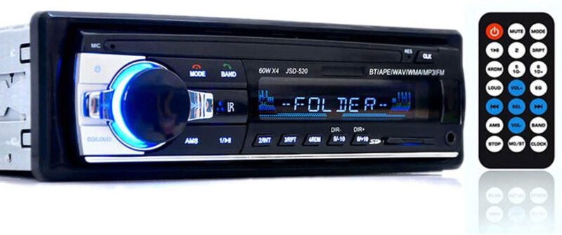 BEBUSINGOTO 1-DIN-Bluetooth-Autoradio – FM-Radioempfänger – USB-/USB-Stick-/AUX-Eingang/TF-Kartenwiedergabe